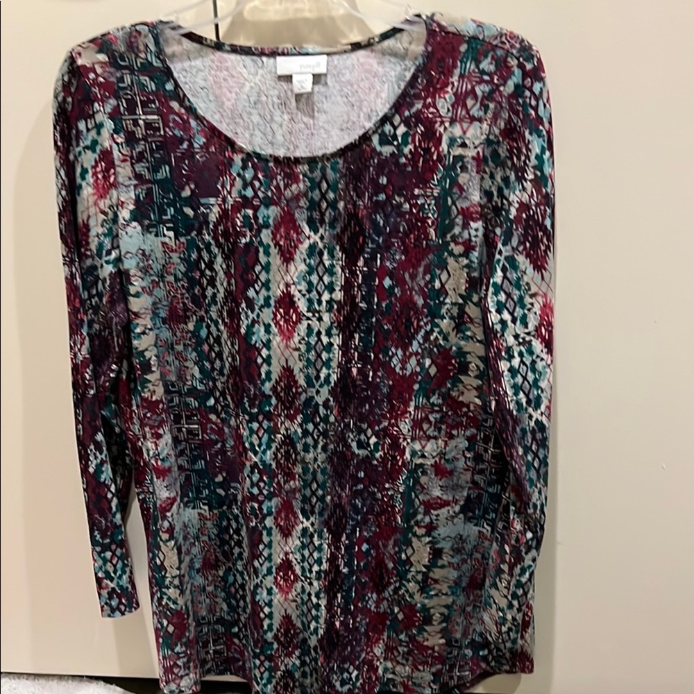 Women's Multicolor Patterned Top